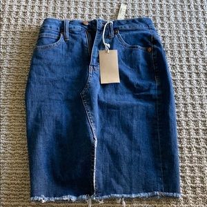 NWT Madewell Jean skirt